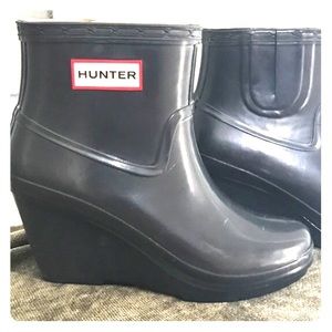 Hunter rain wedge boots
